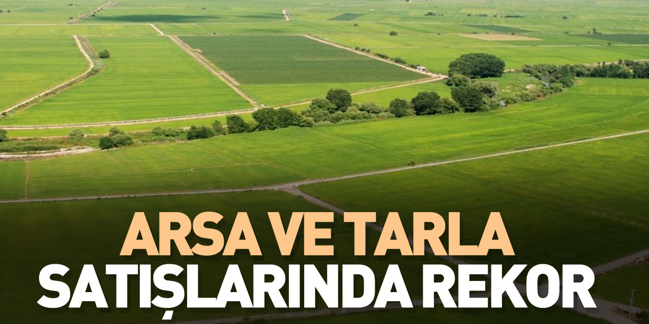 Arsa ve tarla satışlarında rekor kırıldı