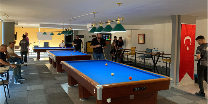 Samsun'da 30 Ağustos Zafer Bayramı 3 Bant Bilardo Turnuvası başladı