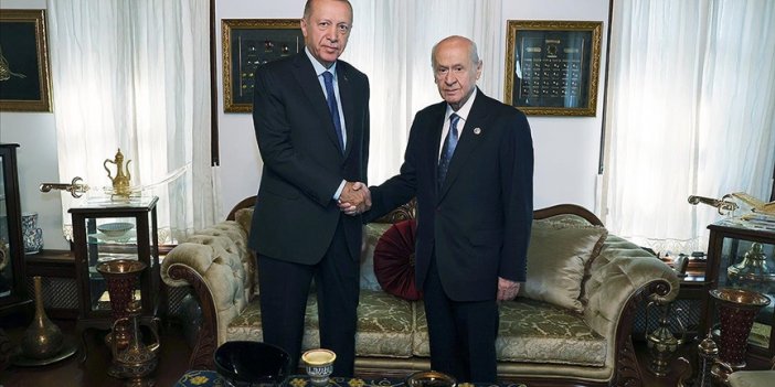 Cumhurbaşkanı Erdoğan, MHP Genel Başkanı Bahçeli ile görüştü