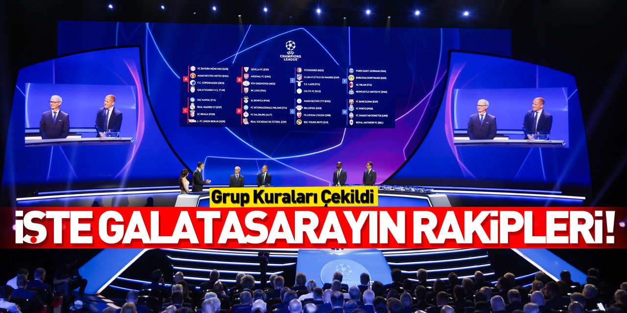 Galatasaray’ın Şampiyonlar Ligi’ndeki rakipleri belli oldu