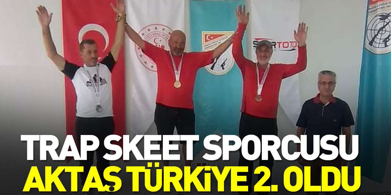 Trap Skeet sporcusu Aktaş Türkiye 2. oldu