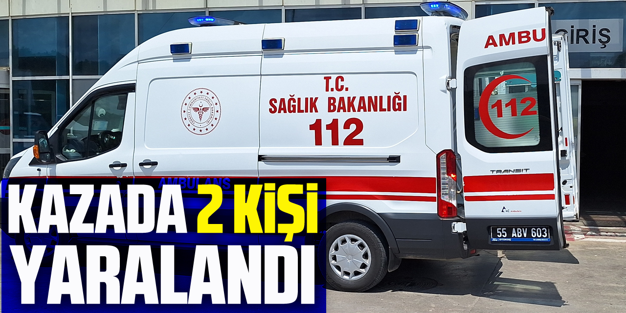 Samsun’da motosikletle bisikletin çarpıştığı kazada 2 kişi yaralandı