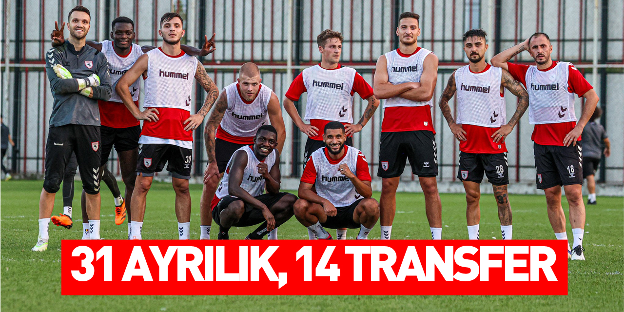 31 futbolcu ile yollarını ayıran Samsunspor, 14 yeni transfer yaptı