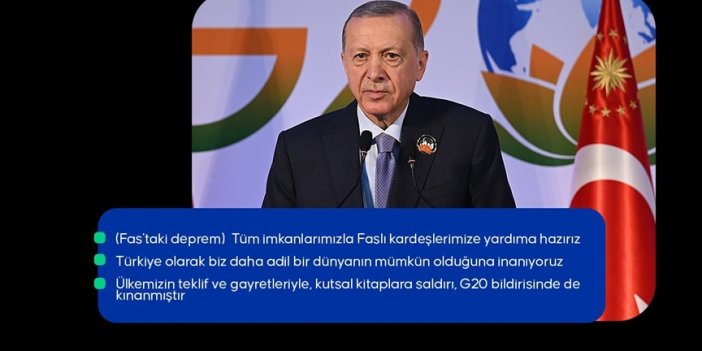 Cumhurbaşkanı Erdoğan: Küresel gıda güvenliğine katkı için Gıda Güvenliği Çalışma Grubunu toplayacağız