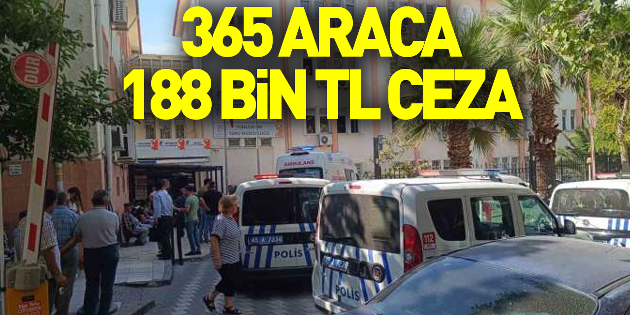 Bafra'da trafik denetimi: 365 araca 188 bin TL ceza