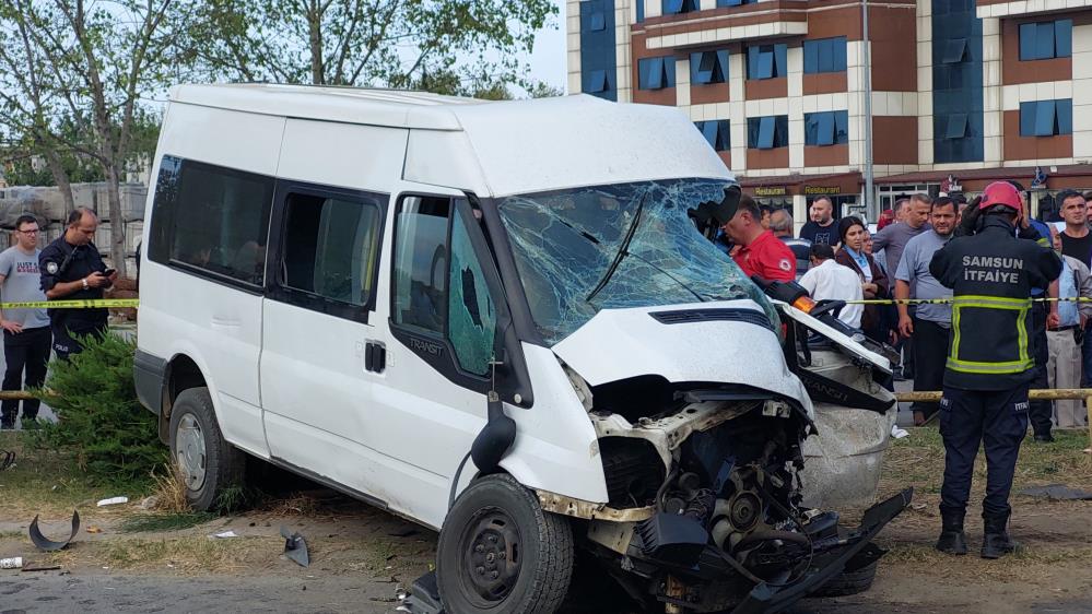 Samsun'da tır öğrenci servisi ile çarpıştı: 1 ölü, 6 yaralı