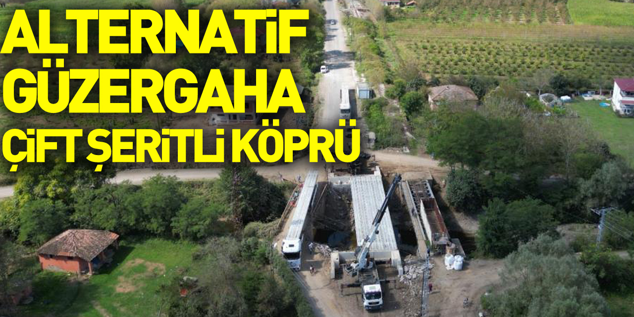 Alternatif güzergaha çift şeritli köprü