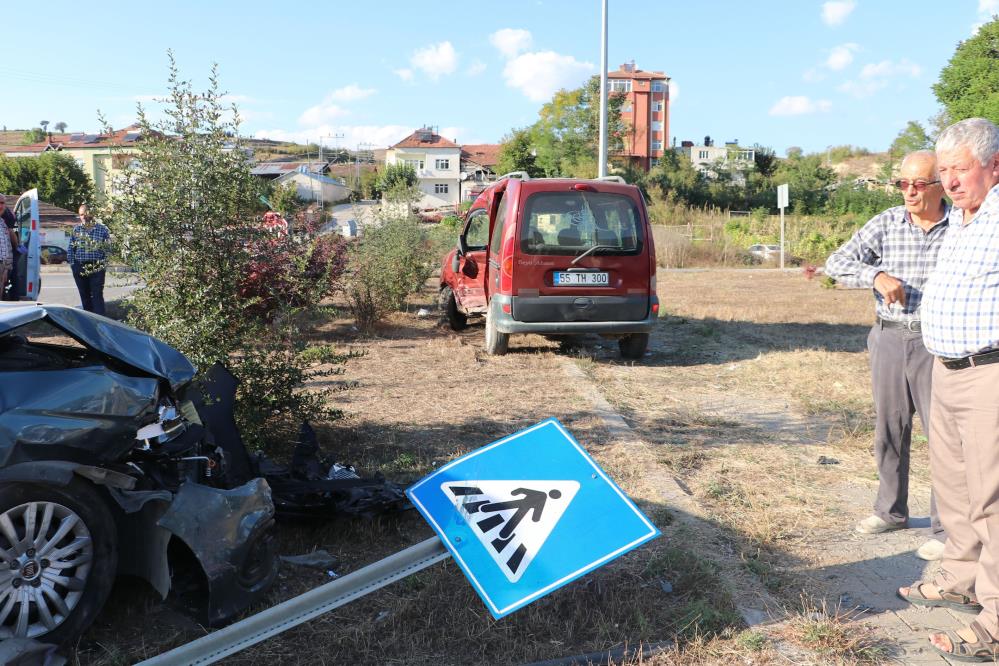 Samsun’da korkutan trafik kazası: 3 yaralı