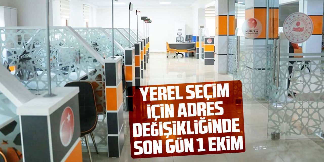 Yerel seçim için adres değişikliğinde son gün 1 Ekim