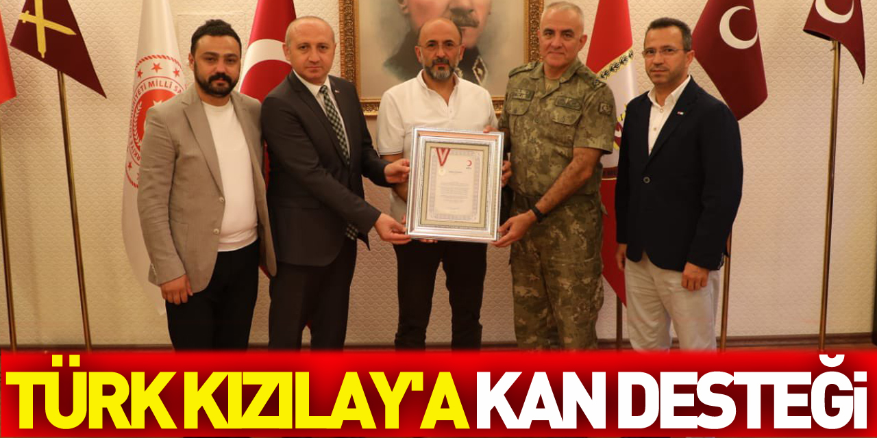 Samsun'da Mehmetçik'ten Türk Kızılay'a kan desteği