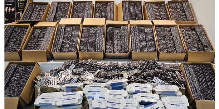 Samsun'da 160 bin 420 kapsül sentetik ecza ele geçirildi: 1 gözaltı