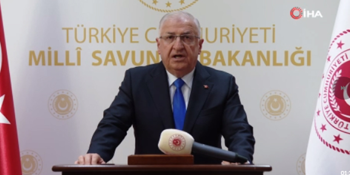 Bakan Güler: “Suriye ve Irak’ta PKK/KCK ve PYD/YPG’nin tesis ve faaliyetleri meşru hedefimizdir”