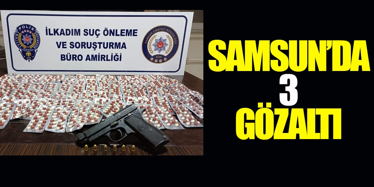 Samsun'da 3 Gözaltı