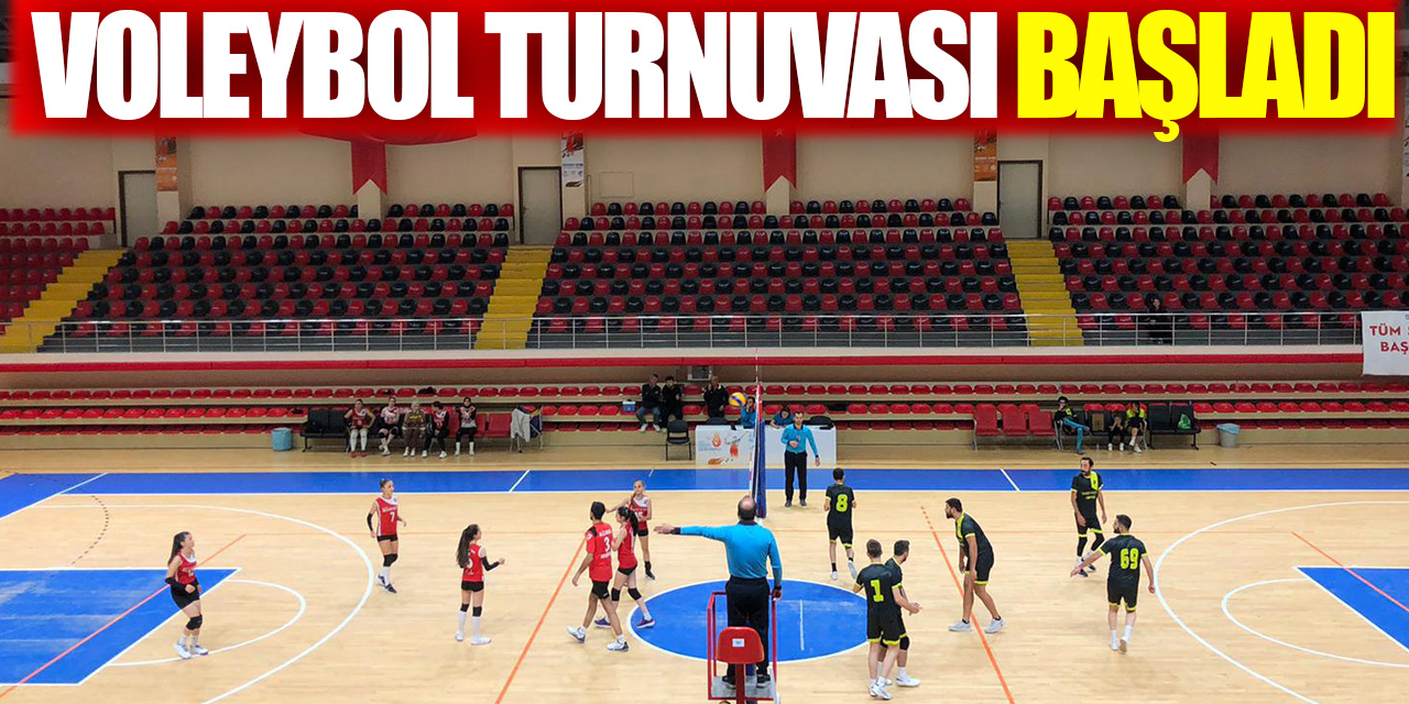 Voleybol turnuvası başladı