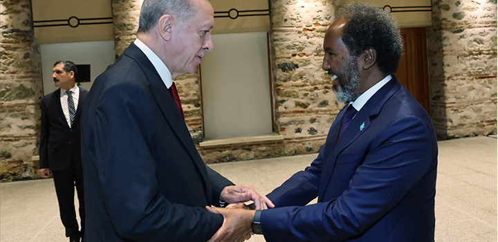Erdoğan Somali Cumhurbaşkanı Mahmud ile görüştü