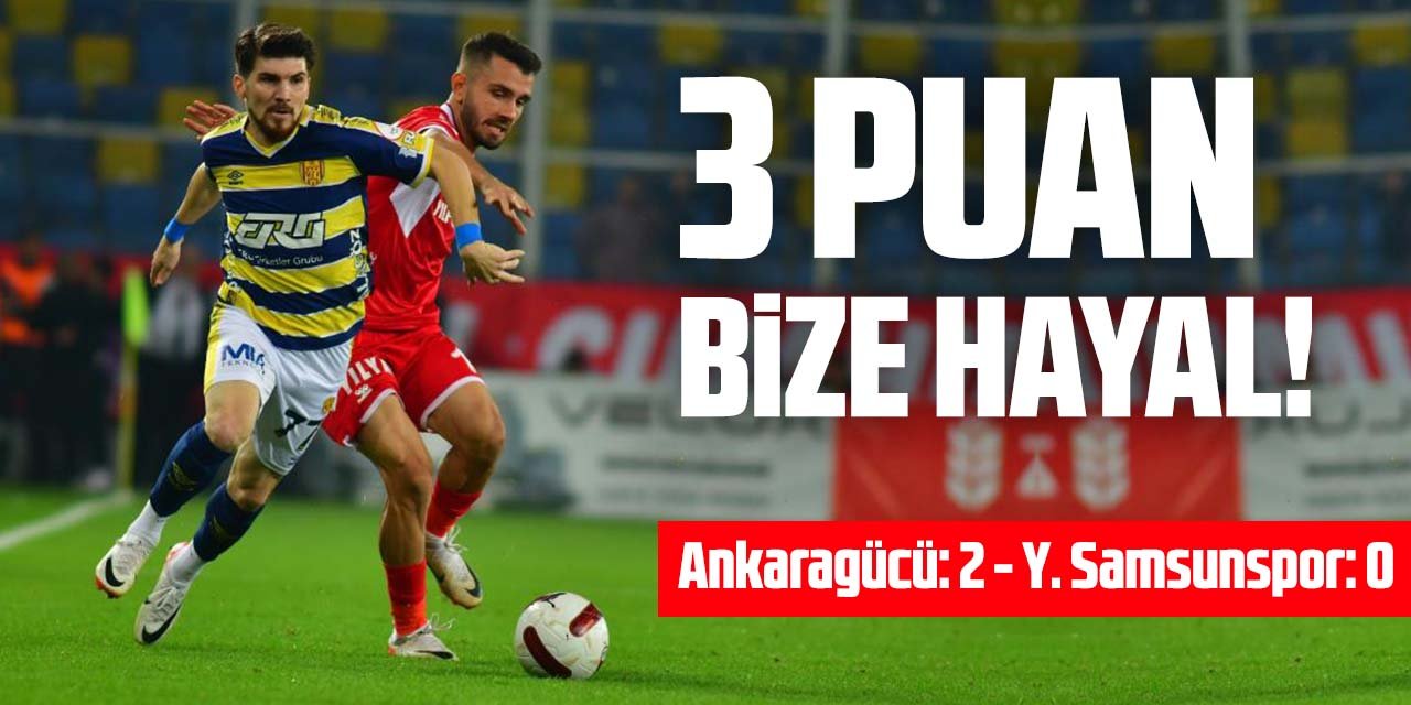 Trendyol Süper Lig: MKE Ankaragücü: 2 - Yılport Samsunspor: 0