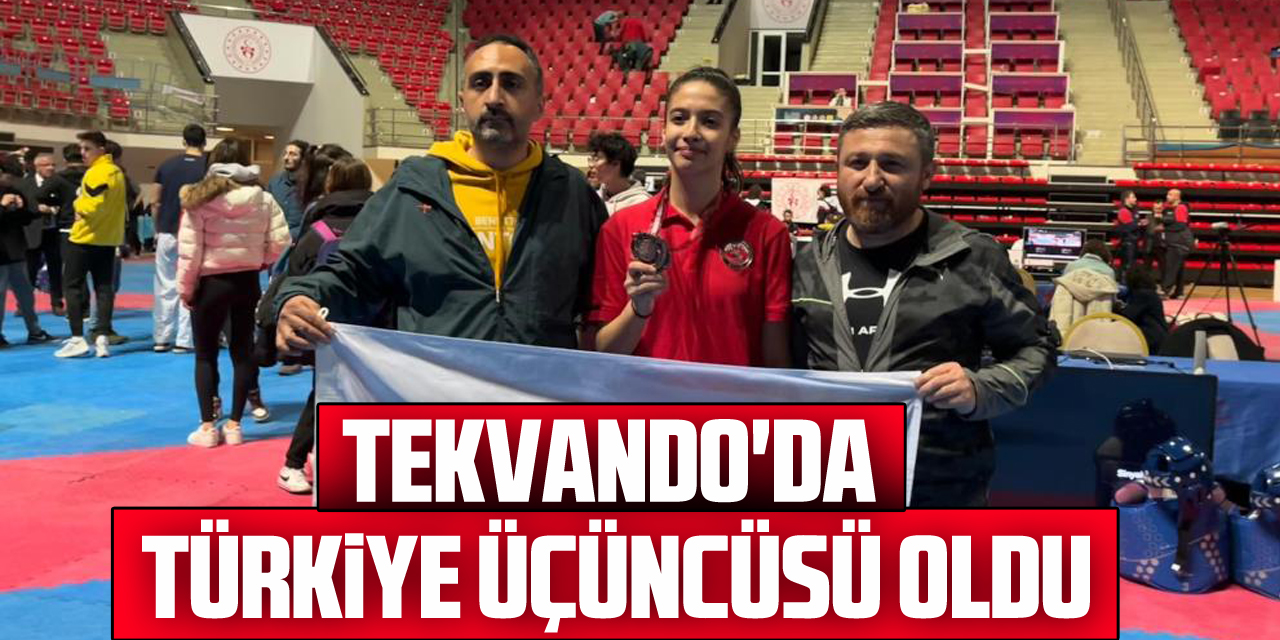 Tekvando'da Türkiye üçüncüsü oldu