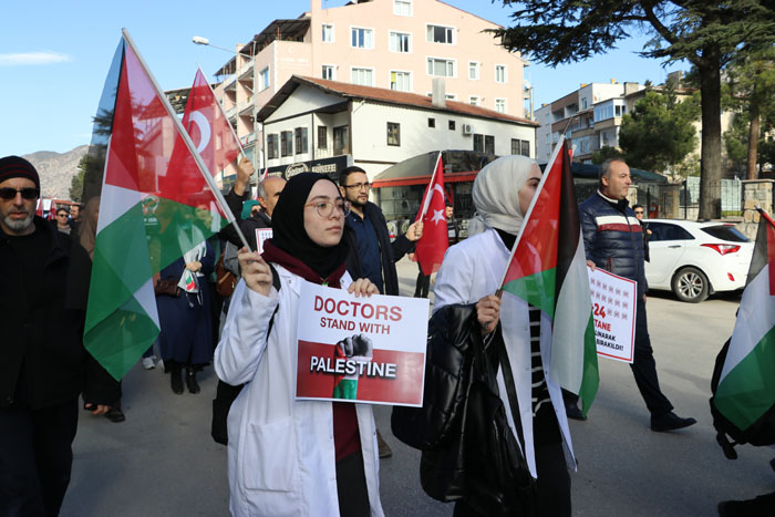 Sağlık Çalışanlarından Gazze Yürüyüşü