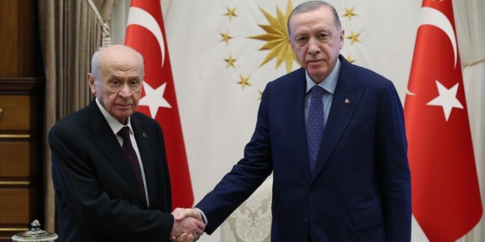 Cumhurbaşkanı Erdoğan, Bahçeli ile buluştu