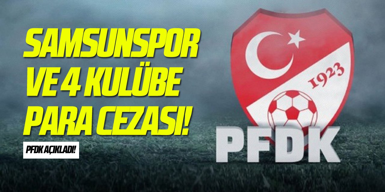 PFDK'dan 5 Süper Lig kulübüne para cezası