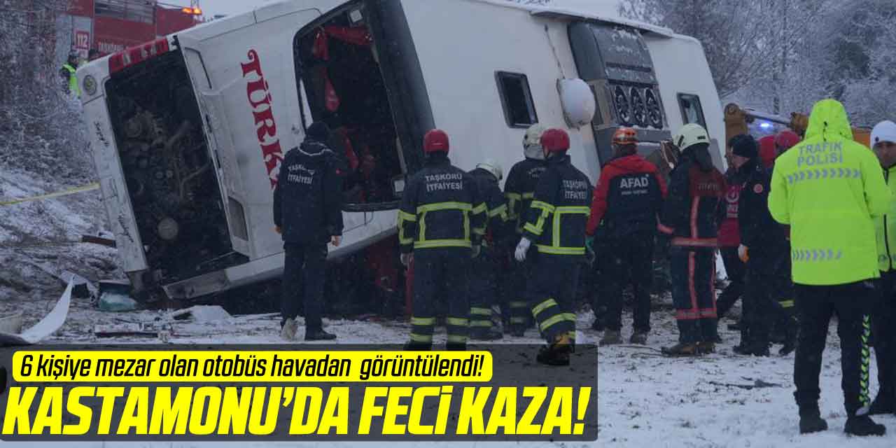 Otobüs devrildi, 6 kişi hayatını kaybetti