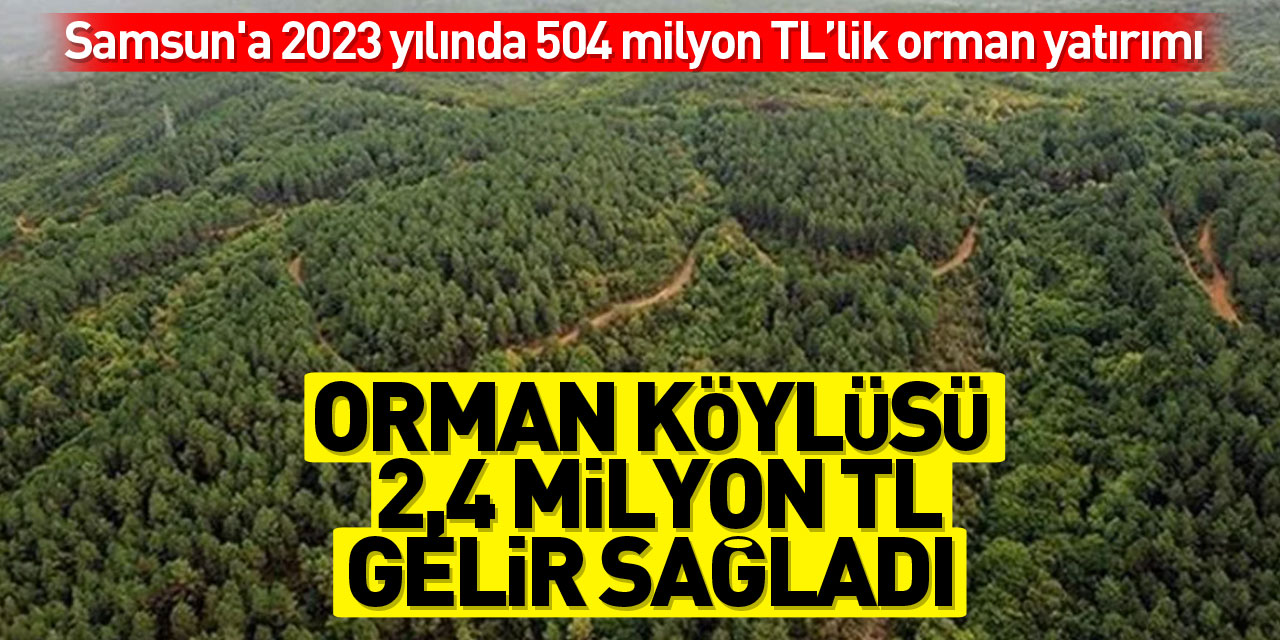 Orman köylüsü 2,4 milyon TL gelir sağladı