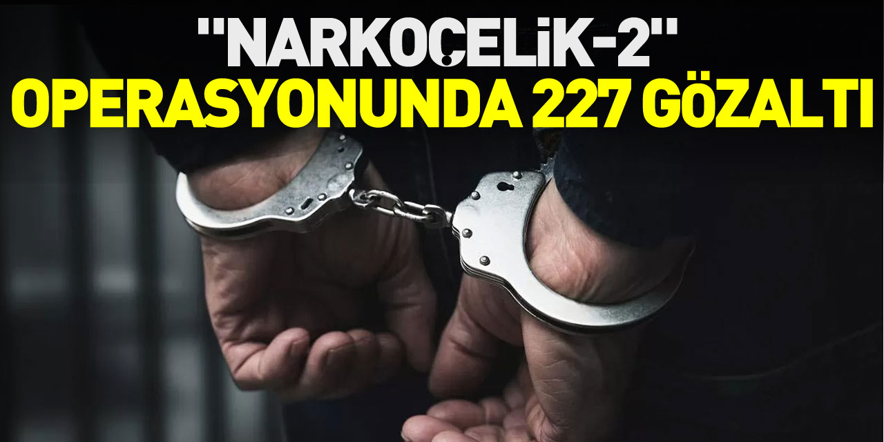 "NARKOÇELİK-2" OPERASYONUNDA 227 GÖZALTI