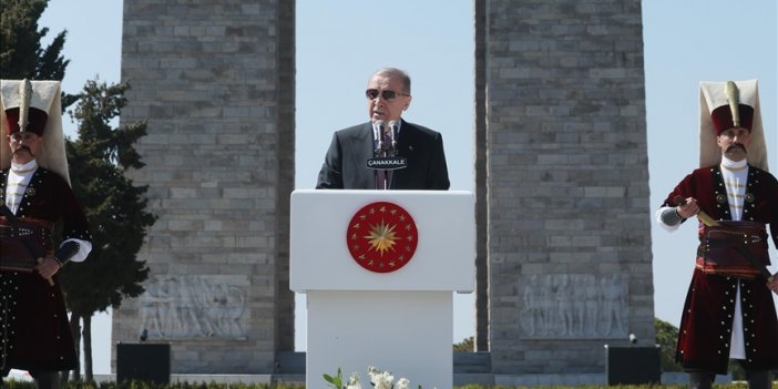 Cumhurbaşkanı Erdoğan: Çanakkale'de alacağımız çok önemli dersler olduğuna inanıyoruz