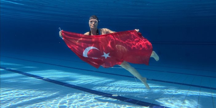 Tek nefeste 191 metre ile Türkiye rekorunu kırdı
