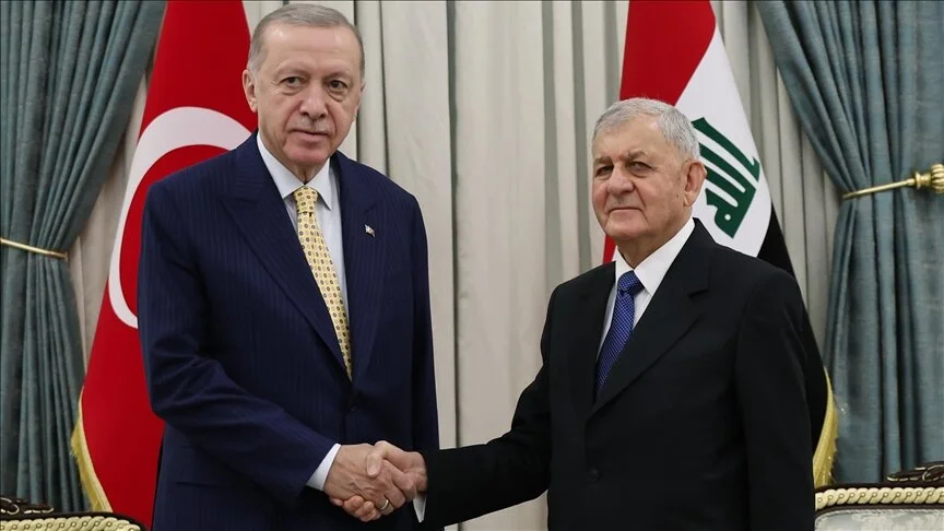 Erdoğan, Irak Cumhurbaşkanı Reşid ile bir araya geldi