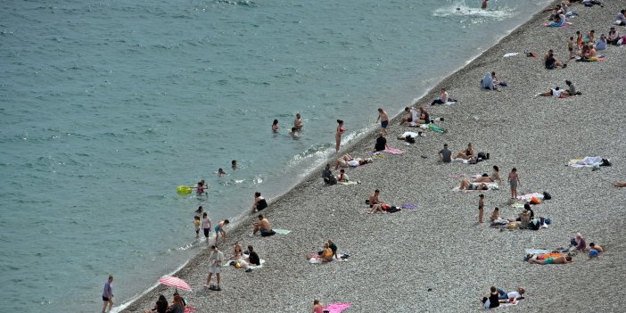 Antalya sahili rahatladı