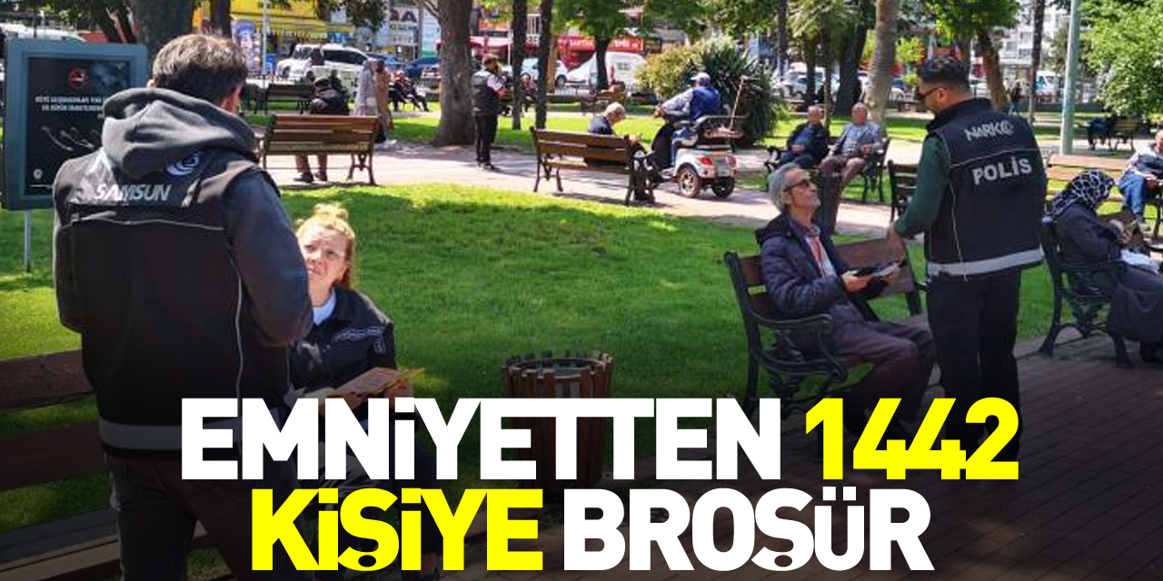 1442 kişiye broşür dağıtıldı