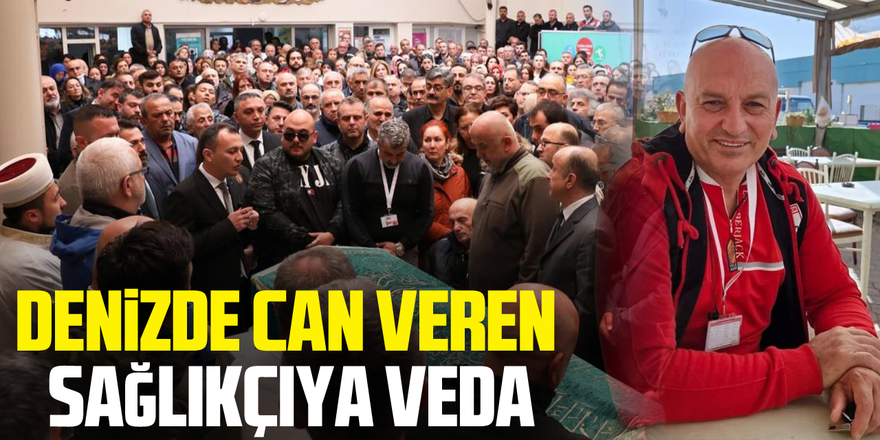 Denizde Can Veren Sağlıkçıya Veda