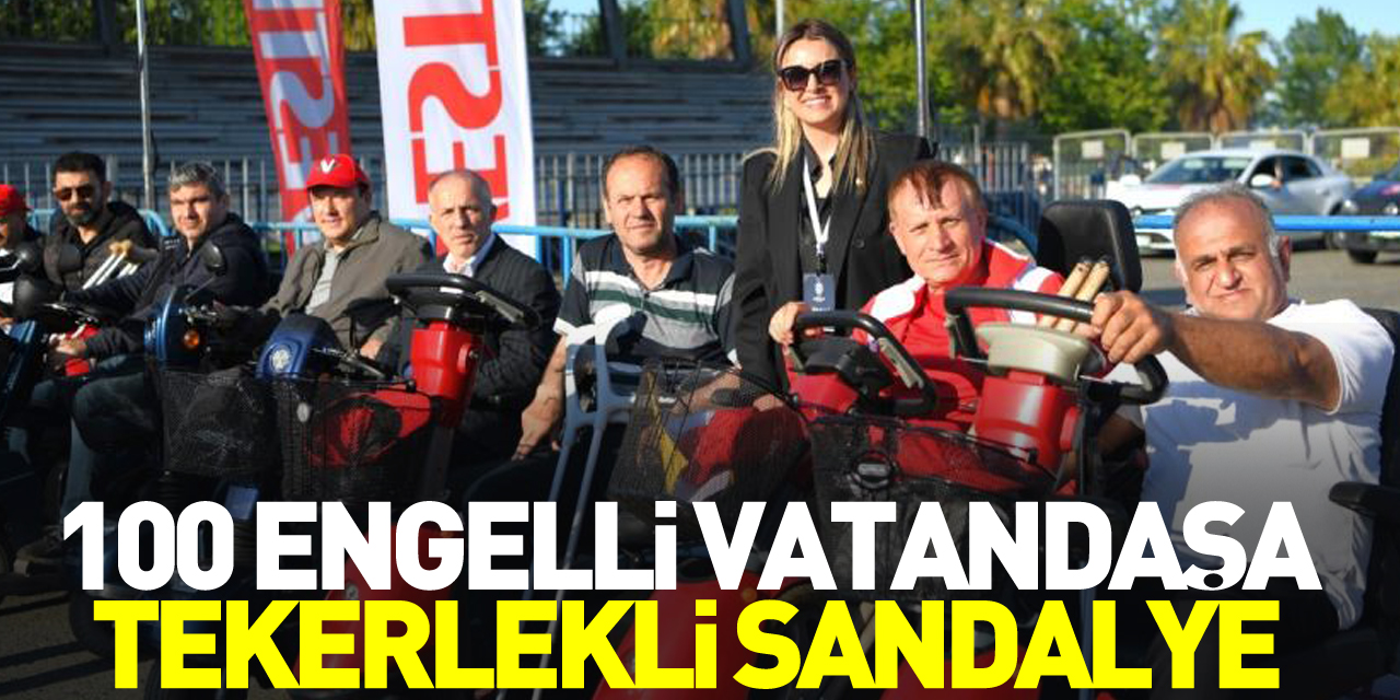 100 engelli vatandaşa akülü araç ve tekerlekli sandalye