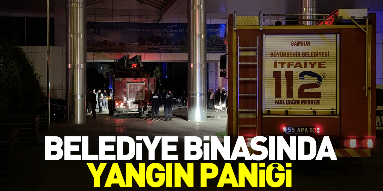 Belediye binasında yangın paniği