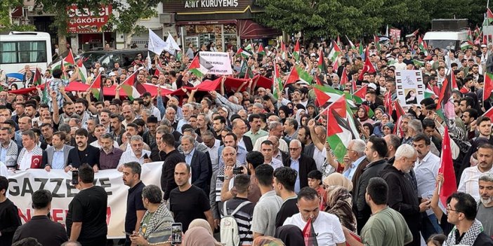 Elazığ'da "Büyük Gazze Yürüyüşü ve Mitingi" yapıldı