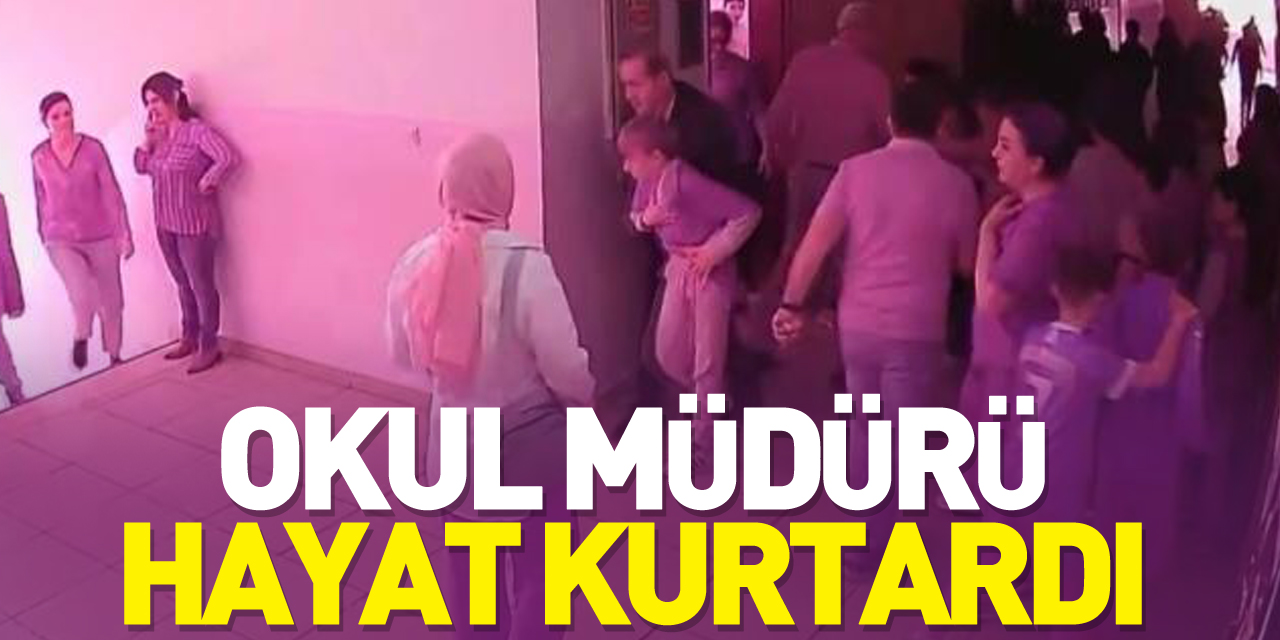 Okul müdürü hayat kurtardı