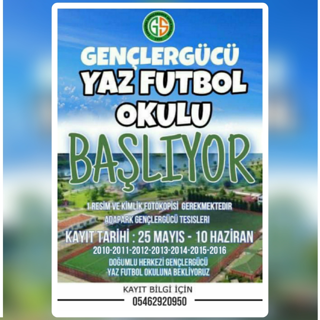 YAZ FUTBOL OKULU KAYITLARI BAŞLADI