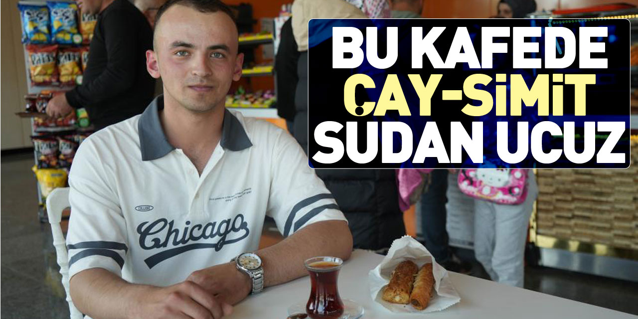 Bu kafede çay-simit sudan ucuz