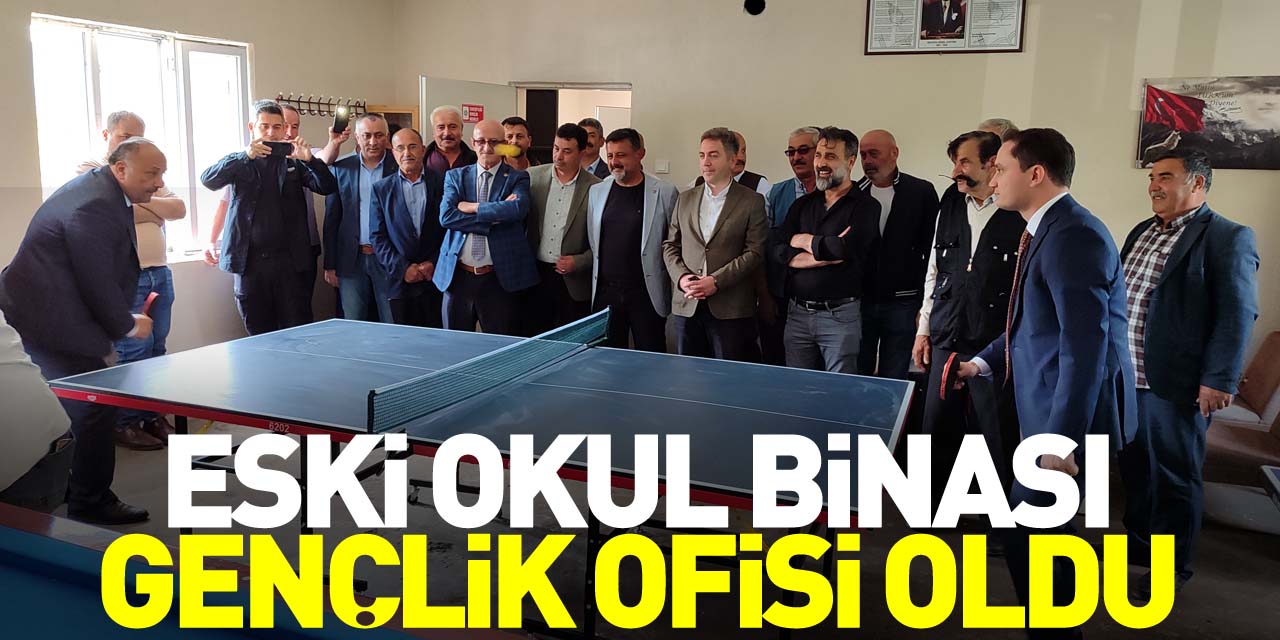 Eski okul binası gençlik ofisi oldu