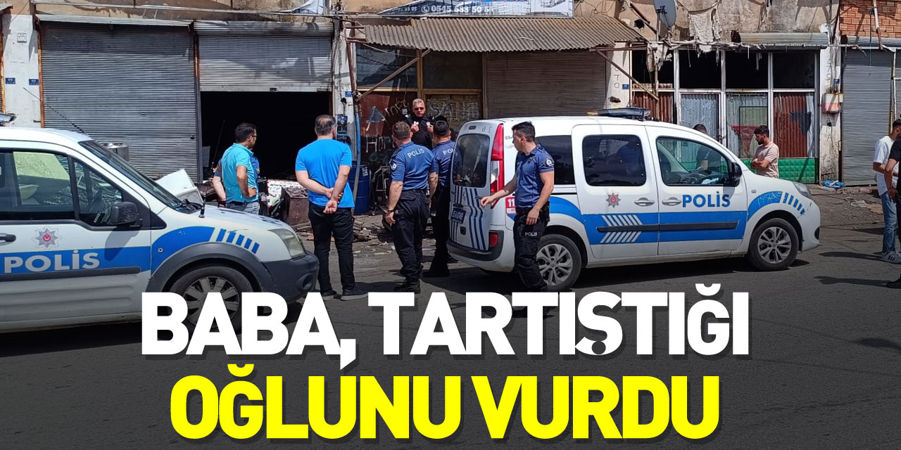 BABA, TARTIŞTIĞI OĞLUNU VURDU