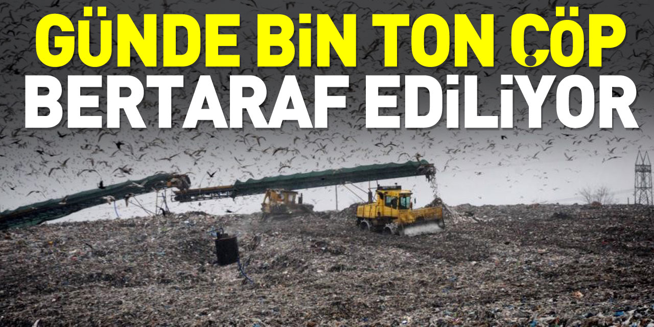 Günde bin ton çöp bertaraf ediliyor