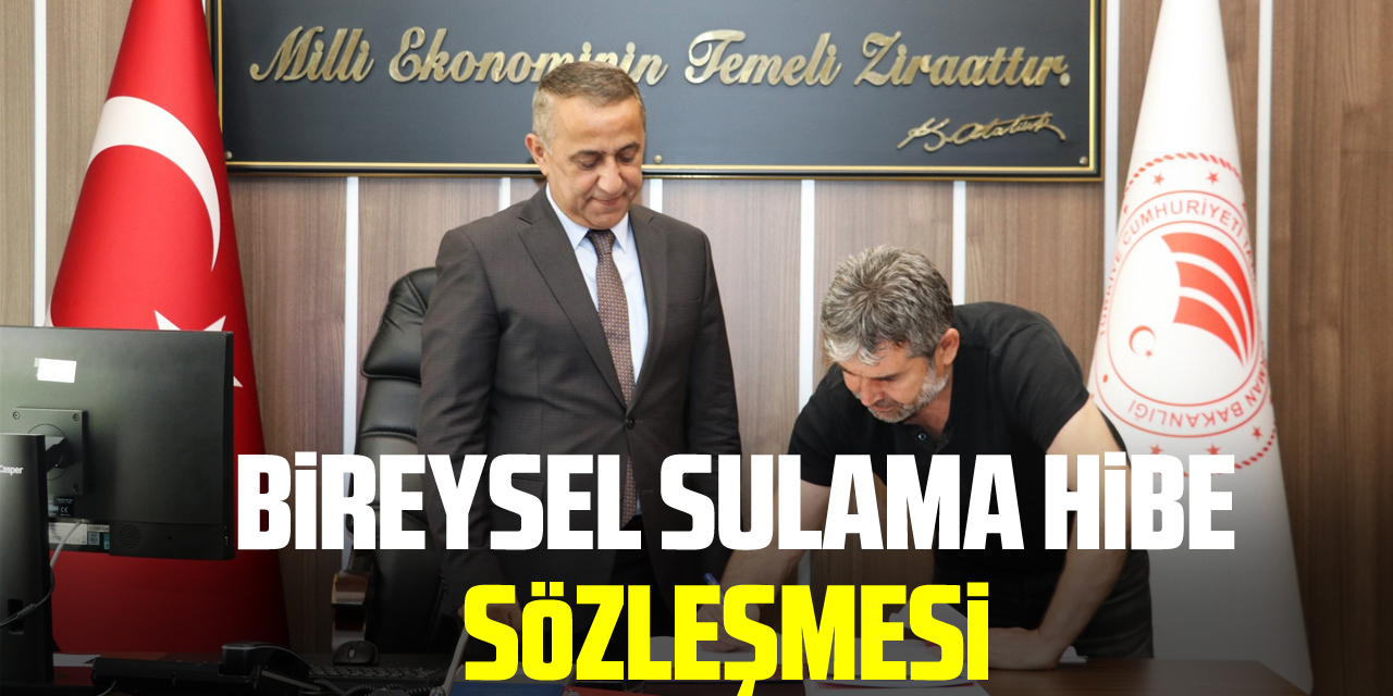 Samsun'da Bireysel sulama hibe sözleşmesi imzalandı