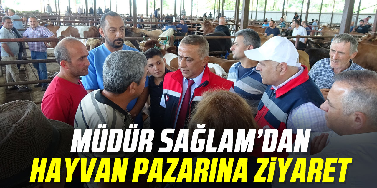 Müdür Sağlam’dan Hayvan Pazarına Ziyaret