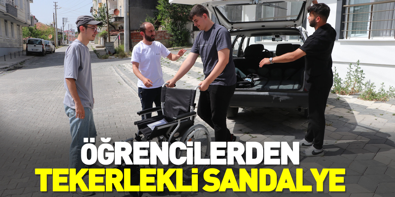 Öğrencilerden tekerlekli sandalye