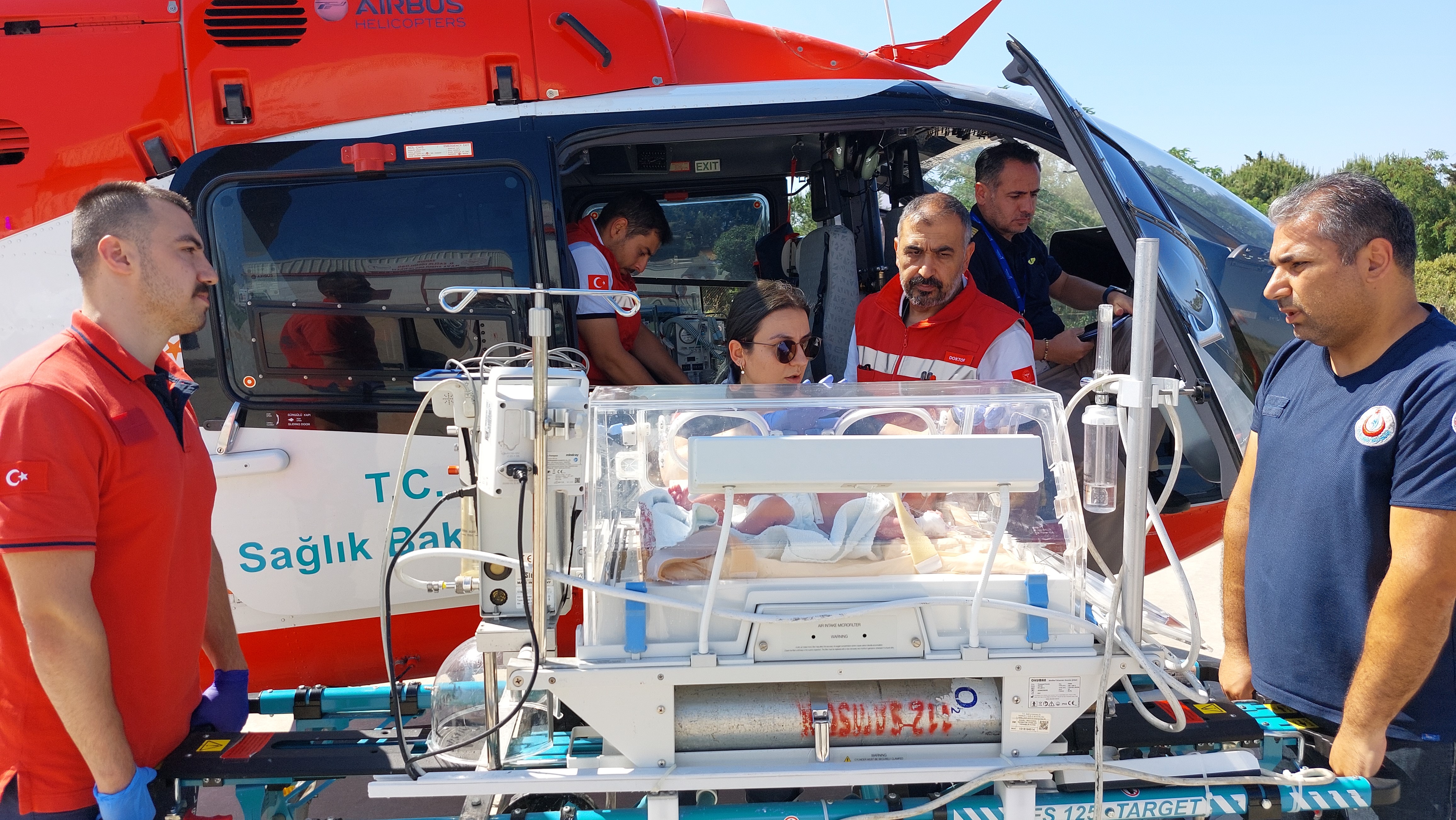 Sivas'tan Samsun'a ambulans helikopter