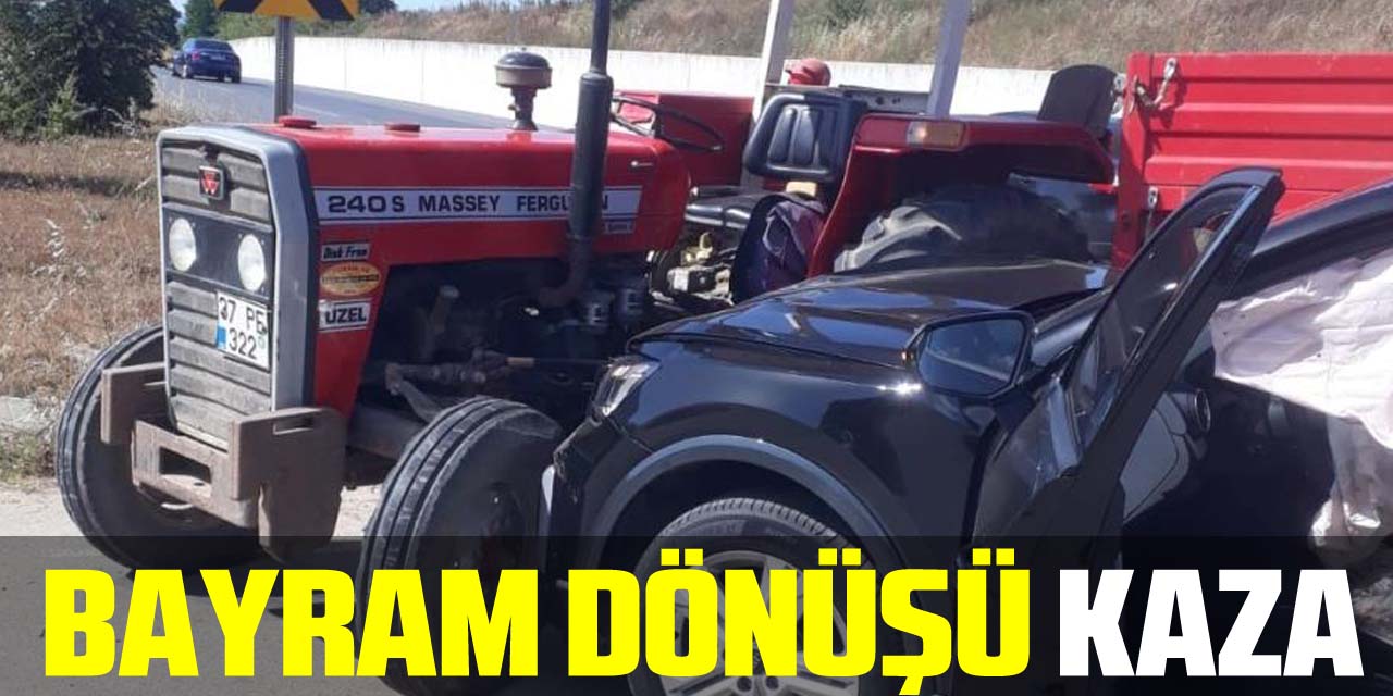 Bayram dönüşü kaza