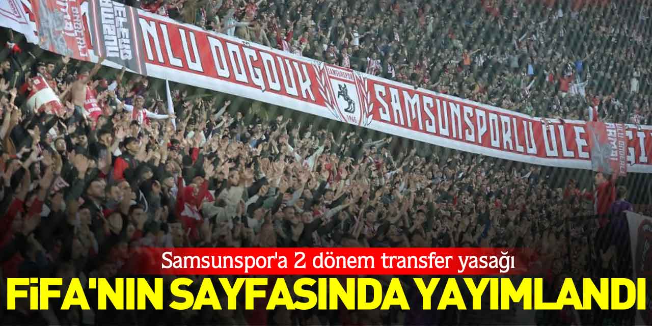 FIFA'nın sayfasında yayımlandı