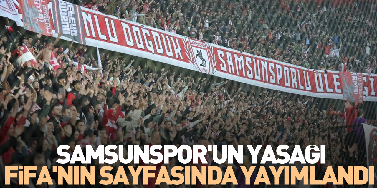 Samsunspor'a 2 dönem transfer yasağı FIFA'nın sayfasında yayımlandı