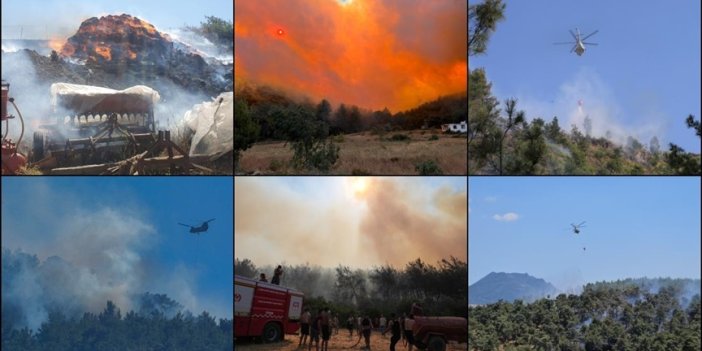 Orman yangınlarına müdahaleler devam ediyor